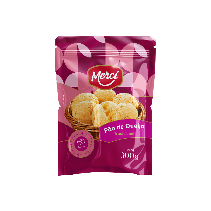 P&atilde;o de Queijo Tradicional Cong 300g - Merc&iacute;